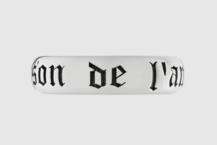 GUCCI Thin 'maison de l'amour' ring