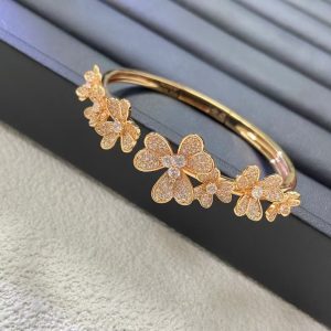 Van Cleef & Arpels Frivole bracelet, 7 flowers, medium model