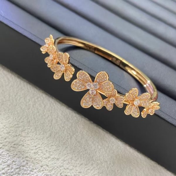 Van Cleef & Arpels Frivole bracelet, 7 flowers, medium model
