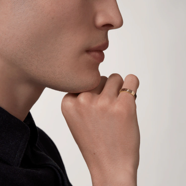 CARTIER LOVE WEDDING BAND, 1 DIAMOND
