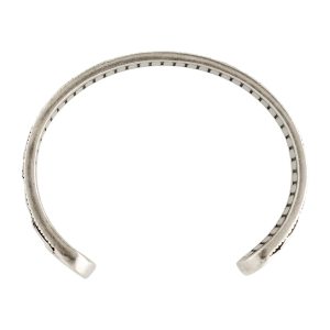 GUCCI Leaf Motif Double G Cuff Bracelet