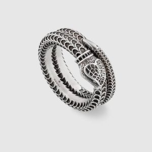 GUCCI GARDEN SILVER SNAKE RING