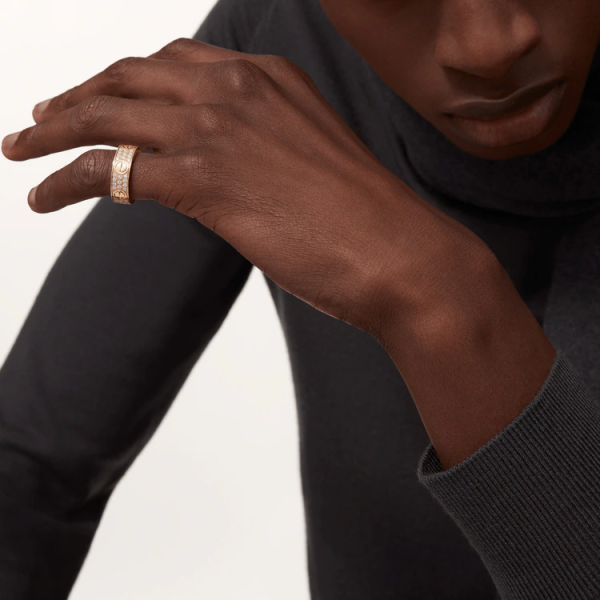 CARTIER LOVE RING, DIAMOND-PAVED