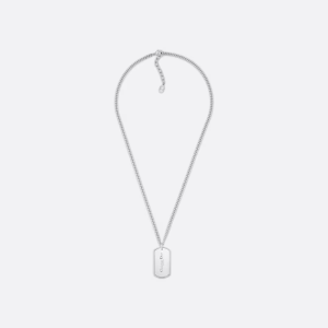 DIOR CD Couture Plate Pendant Necklace