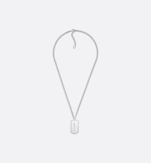 DIOR CD Couture Plate Pendant Necklace