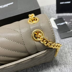 YSL  Envelope Medium Bag In Mix Matelasse Grain  De Poudre Embossed Leather