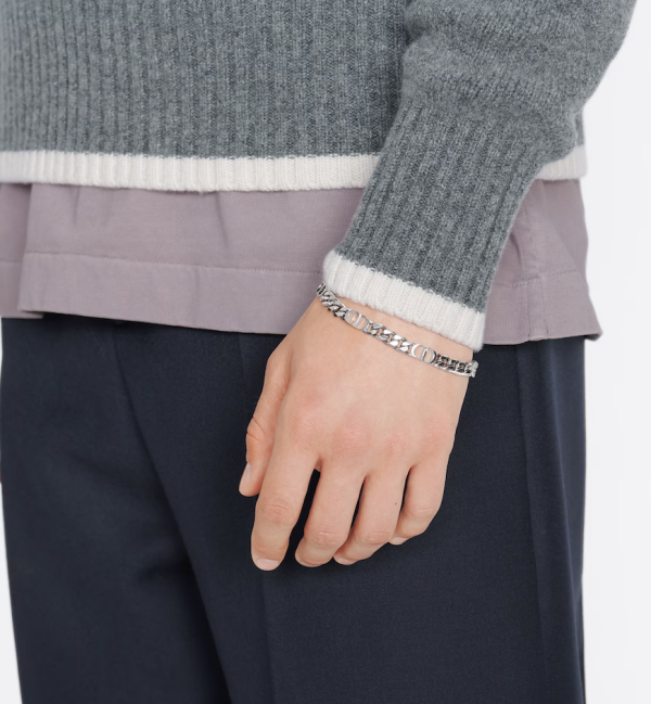 DIOR CD Icon Thin Chain Link Bracelet