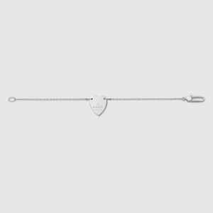GUCCI TRADEMARK BRACELET WITH HEART PENDANT