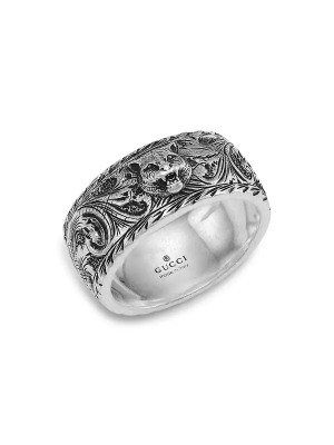 GUCCI Sterling Gatto Ring - Silver