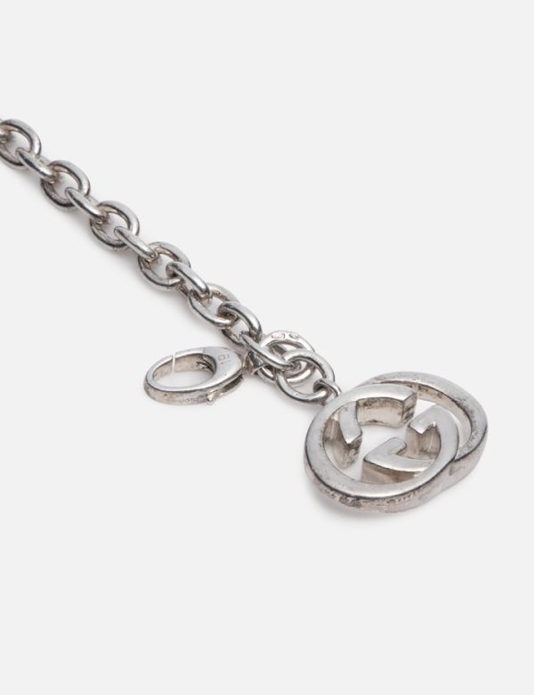 GUCCI INTERLOCKING SILVeR BRACELET