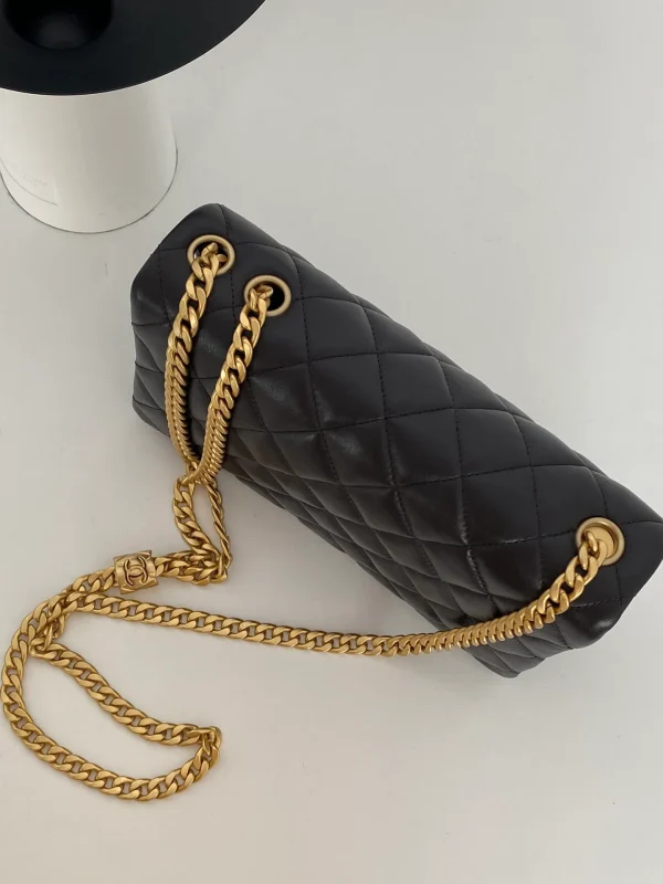 Chanel Small Flap Bag Black For Women, Women's Bags 8.7in/22cm