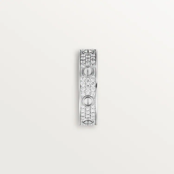 CARTIER LOVE WEDDING BAND, DIAMOND-PAVED