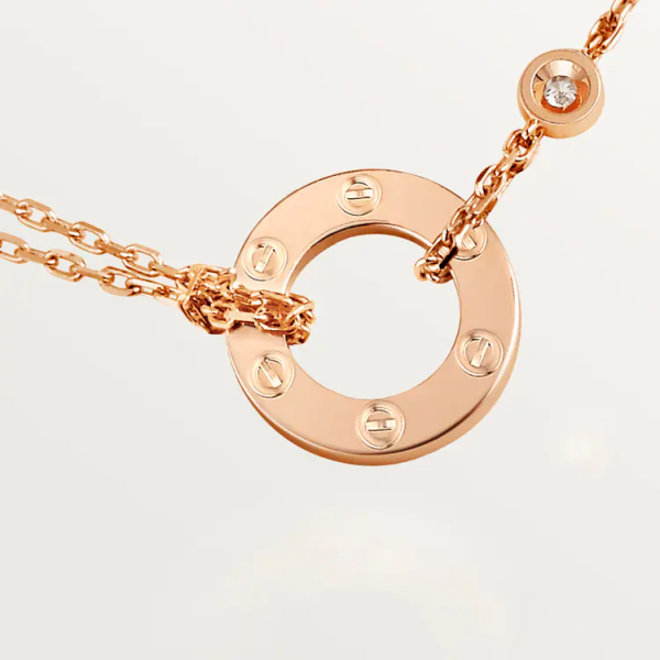 CARTIER LOVE NECKLACE, 2 DIAMONDS