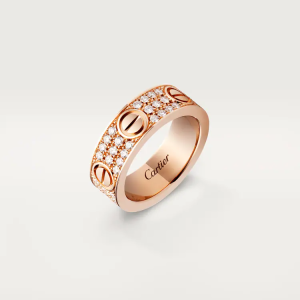 CARTIER LOVE RING, DIAMOND-PAVED