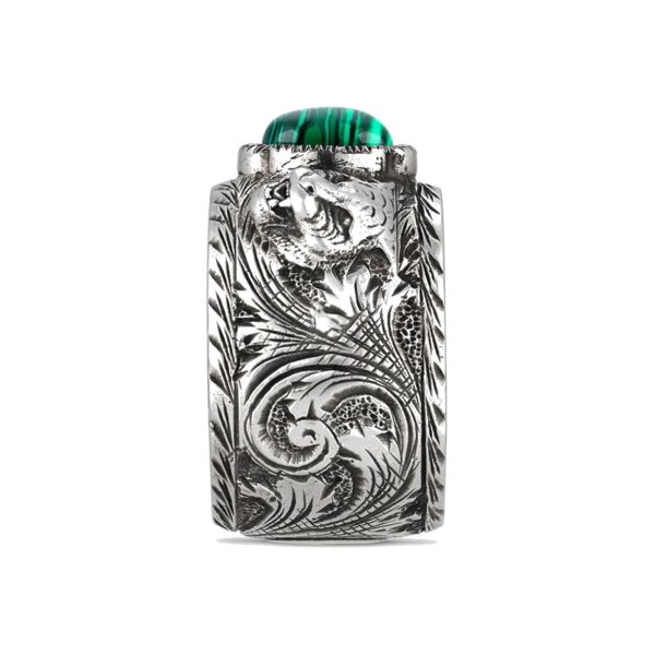 GUCCI Small Feline Head Sterling SiLVer Ring