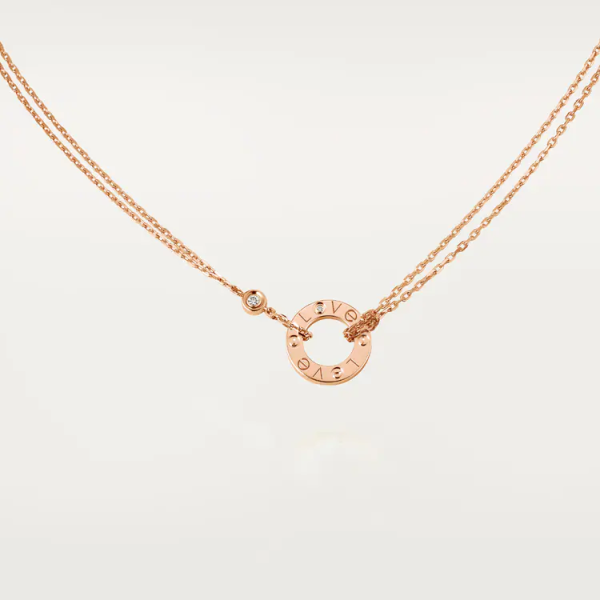 CARTIER LOVE NECKLACE, 2 DIAMONDS