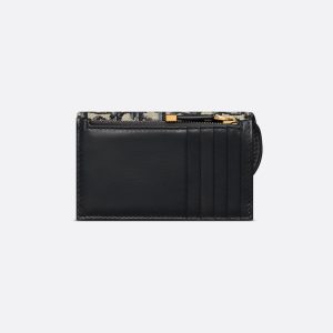 DIOR Saddle Cosmos Zipped Card Holder