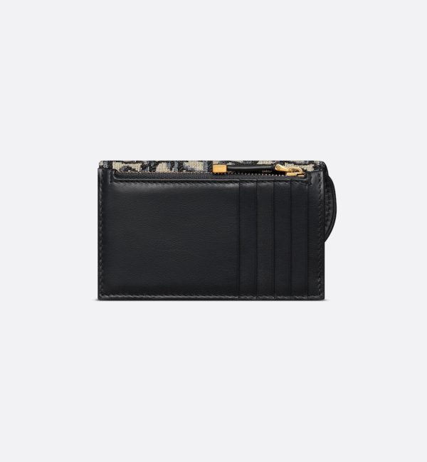 DIOR Saddle Cosmos Zipped Card Holder