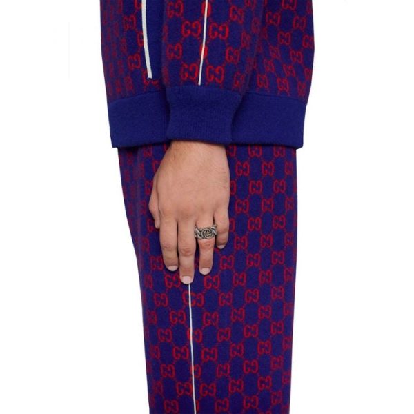 GUCCI SILVER RING WITH INTERLOCKING G