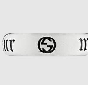 GUCCI Thin 'maison de l'amour' ring