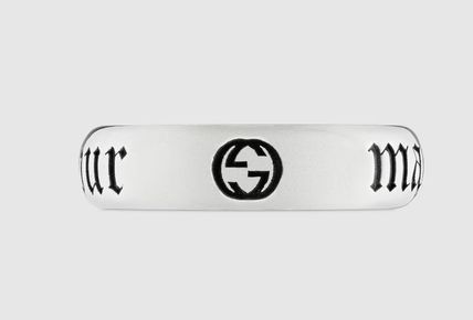 GUCCI Thin 'maison de l'amour' ring