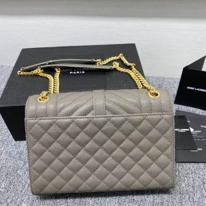 YSL  Envelope Medium Bag In Mix Matelasse Grain  De Poudre Embossed Leather