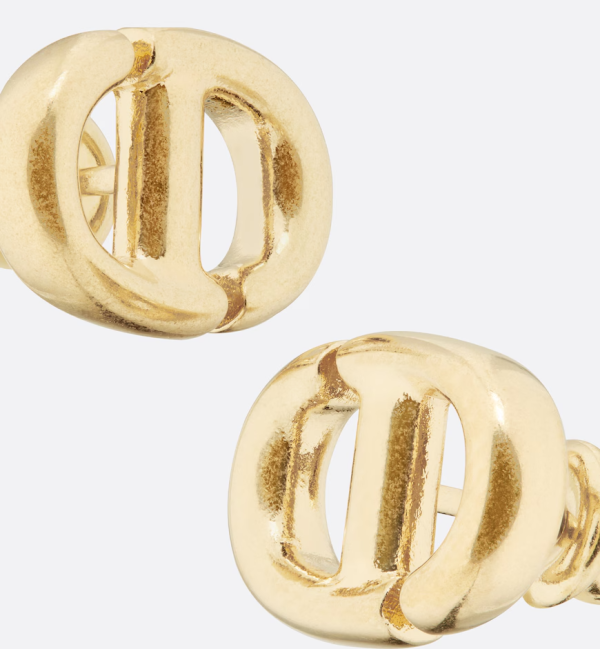 DIOR CD Navy Stud Earrings