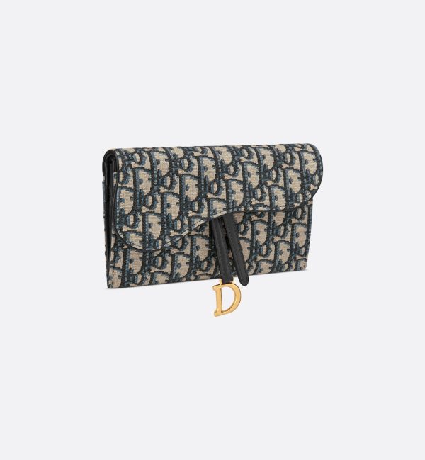 DIOR Long Saddle Wallet with Chain