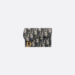 DIOR Saddle Bloom Card Holder