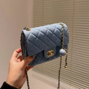 Chanel Velvet With Strass Charm Strap As1786 Mini Flap Bag