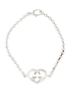 GUCCI Interlocking G Heart Bracelet