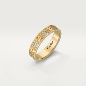CARTIER LOVE WEDDING BAND, DIAMOND-PAVED