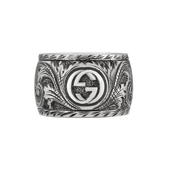 GUCCI Small Feline Head Sterling SiLVer Ring