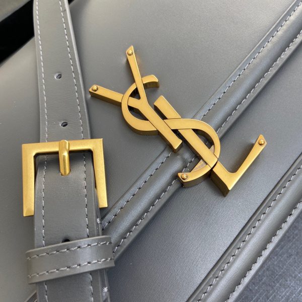 YSL Solferino Medium Satchel In Box Leather