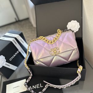 CLASSIC FLAP Small Medium Bag Silver Gold Reverse Hardw