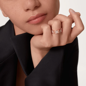 CARTIER LOVE RING, DIAMOND-PAVED