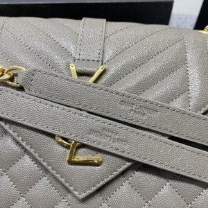 YSL  Envelope Medium Bag In Mix Matelasse Grain  De Poudre Embossed Leather