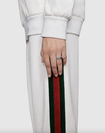 GUCCI Wide 'maison de l'amour' ring