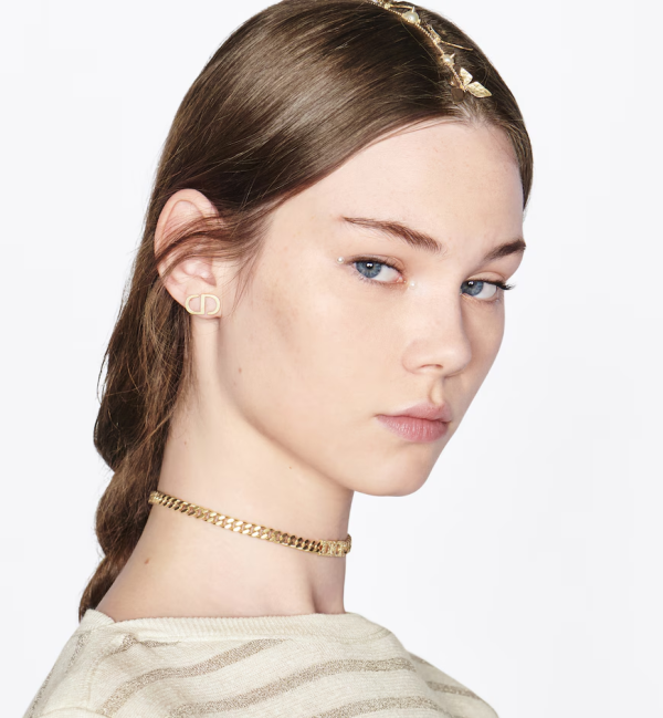 DIOR Petit CD Stud Earrings