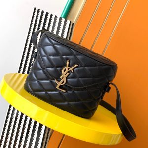 YSL JUNE BOX BAG IN QUILTED LAMBSKIN