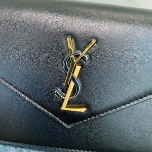 YSL Cassandre Envelope Chain Wallet In Smooth Leather