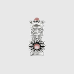 GUCCI DOUBLE G MOTHER OF PEARL RING