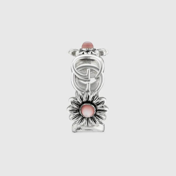 GUCCI DOUBLE G MOTHER OF PEARL RING
