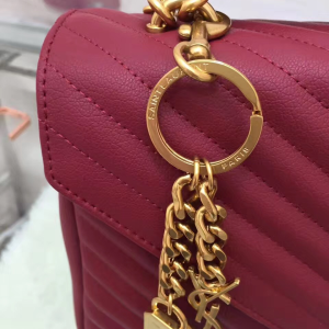 YSL College Large Quilted Leather Bag
