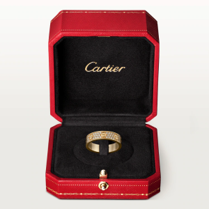 CARTIER LOVE WEDDING BAND, DIAMOND-PAVED