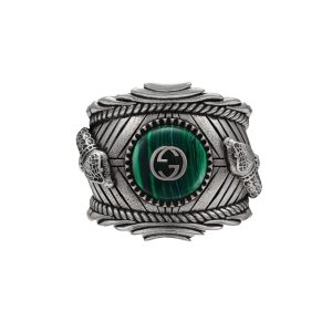 GUCCI Medium Feline Head Sterling SiLVer Ring