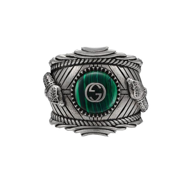 GUCCI Medium Feline Head Sterling SiLVer Ring