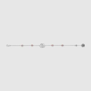 GUCCI DOUBLE G MOTHER OF PEARL BRACELET