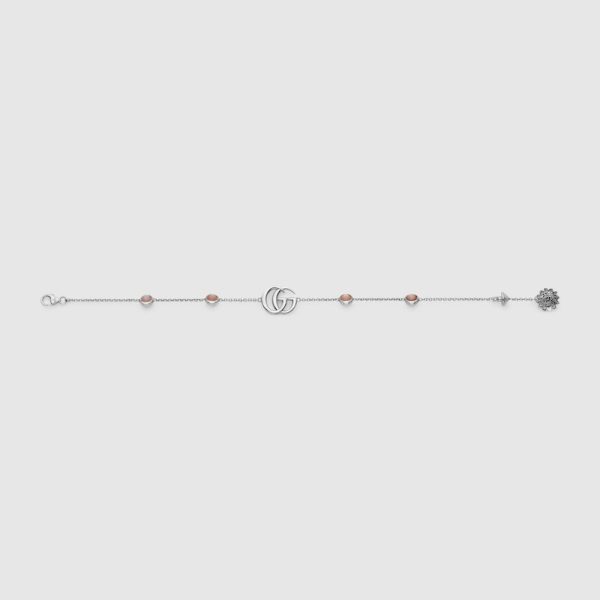 GUCCI DOUBLE G MOTHER OF PEARL BRACELET