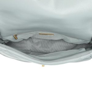 Lambskin Quilted Medium Chanel 19 Flap Dark Grey
